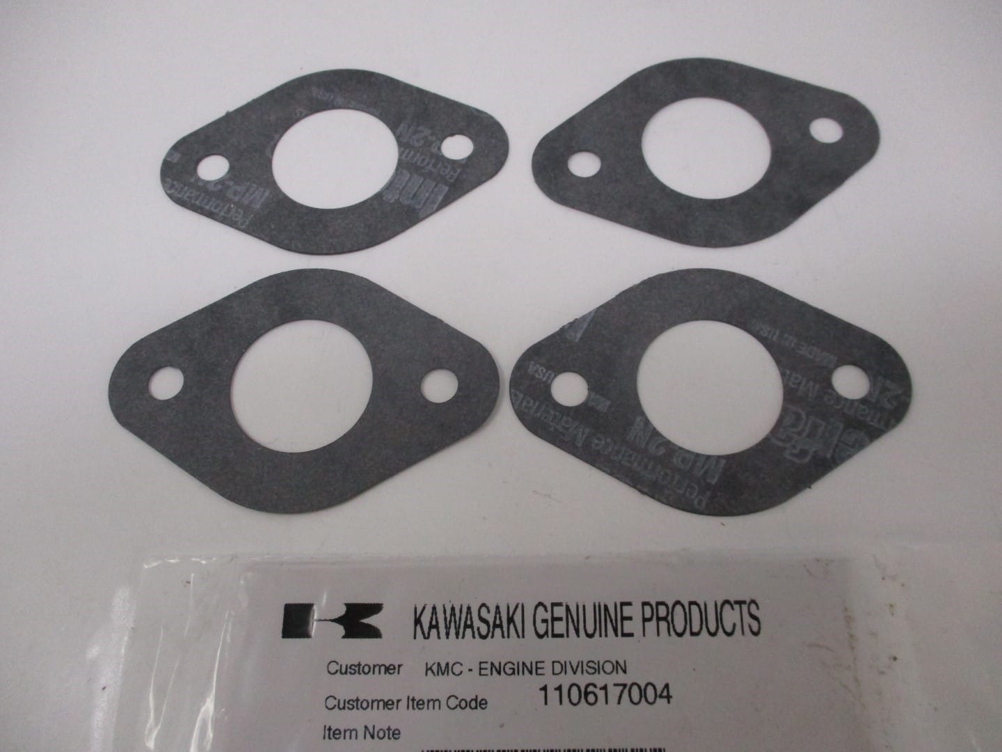 4 Genuine Kawasaki 11061-7004 Carburetor Gasket 11060-7003 FH381V FH430V FS600V - Image 3