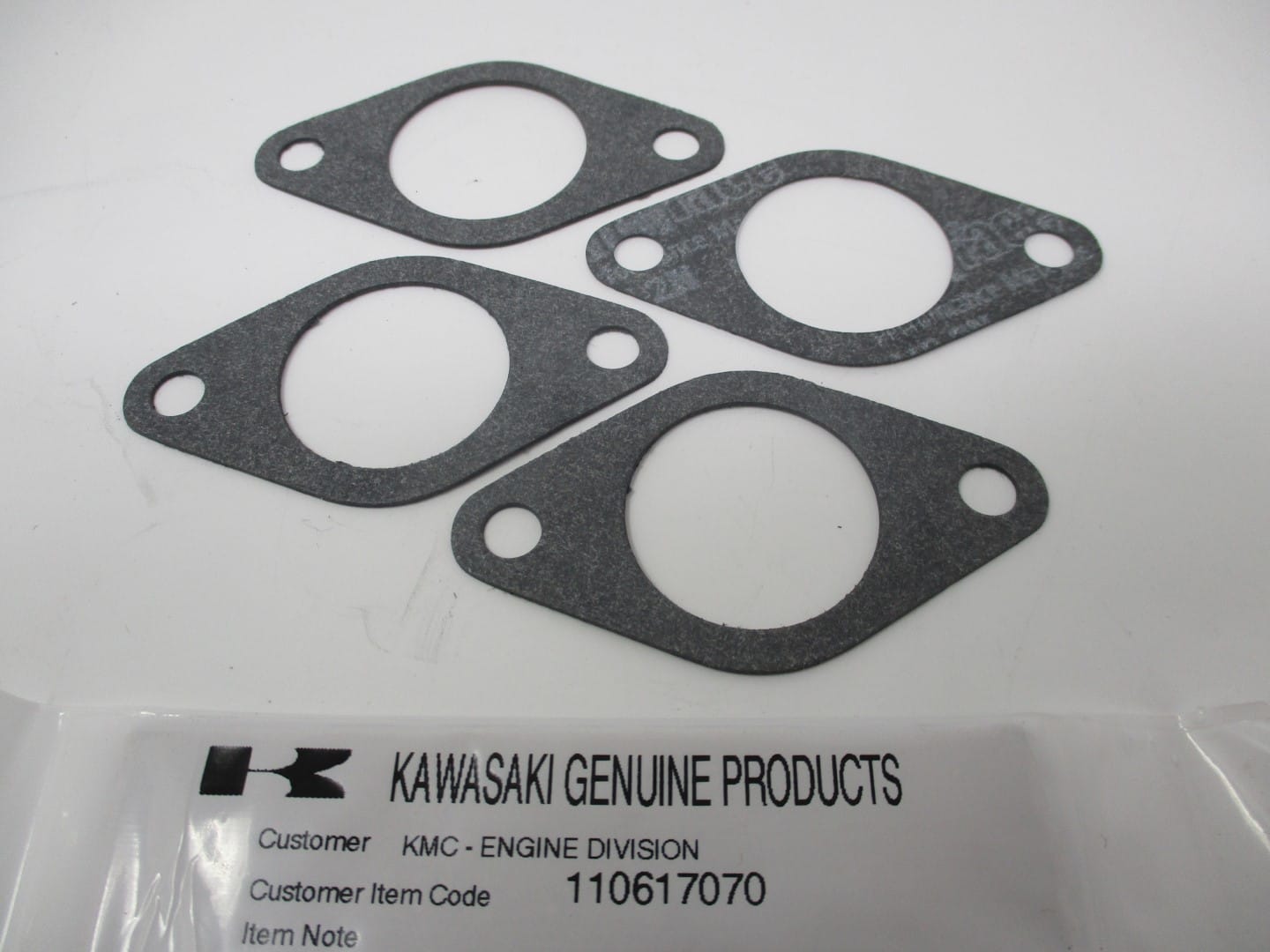 4 Genuine Kawasaki 11061-7070 Manifold Carburetor Gasket FX751V FX801V FX850V - Image 3
