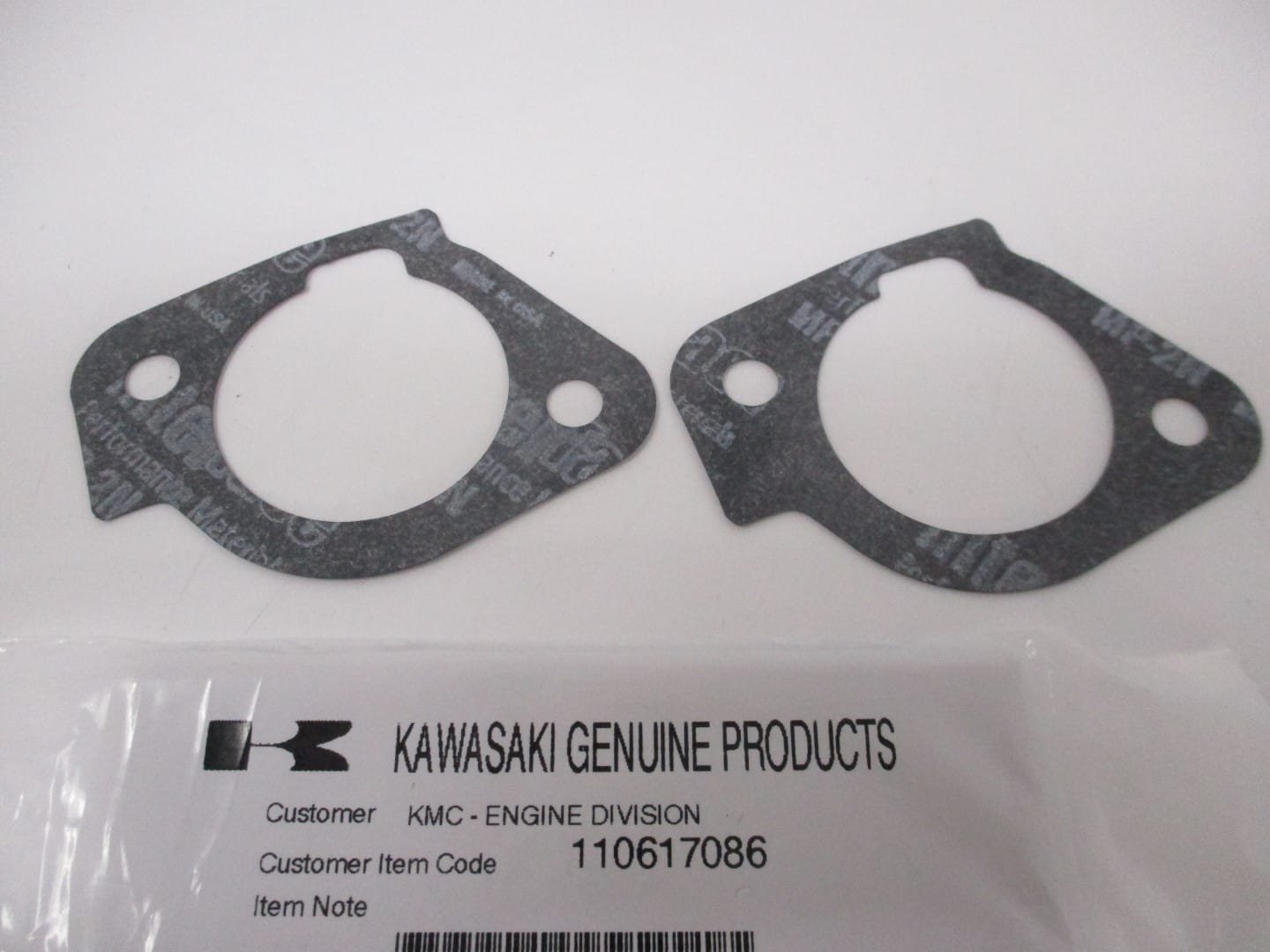 2 Genuine Kawasaki 11061-7086 Intake Carburetor Gasket FR651V FR691V - Image 6