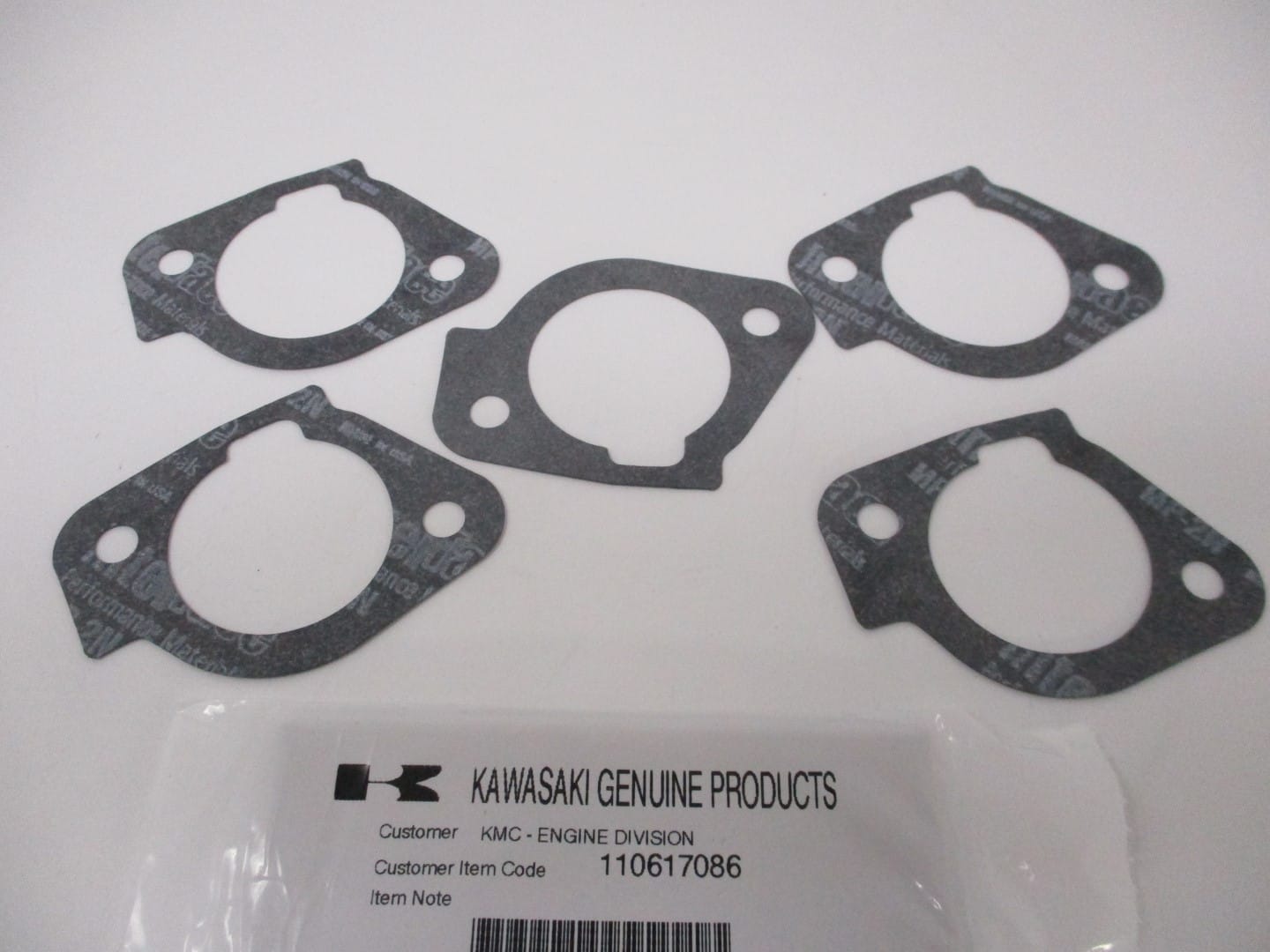 5 Genuine Kawasaki 11061-7086 Intake Carburetor Gasket FR651V FR691V - Image 5