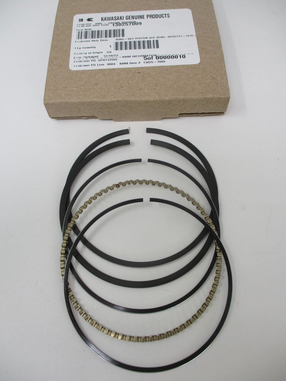 Genuine Kawasaki 13025-7009 Piston Rings 0.50 OS Oversize FR651V FR691V FR730V