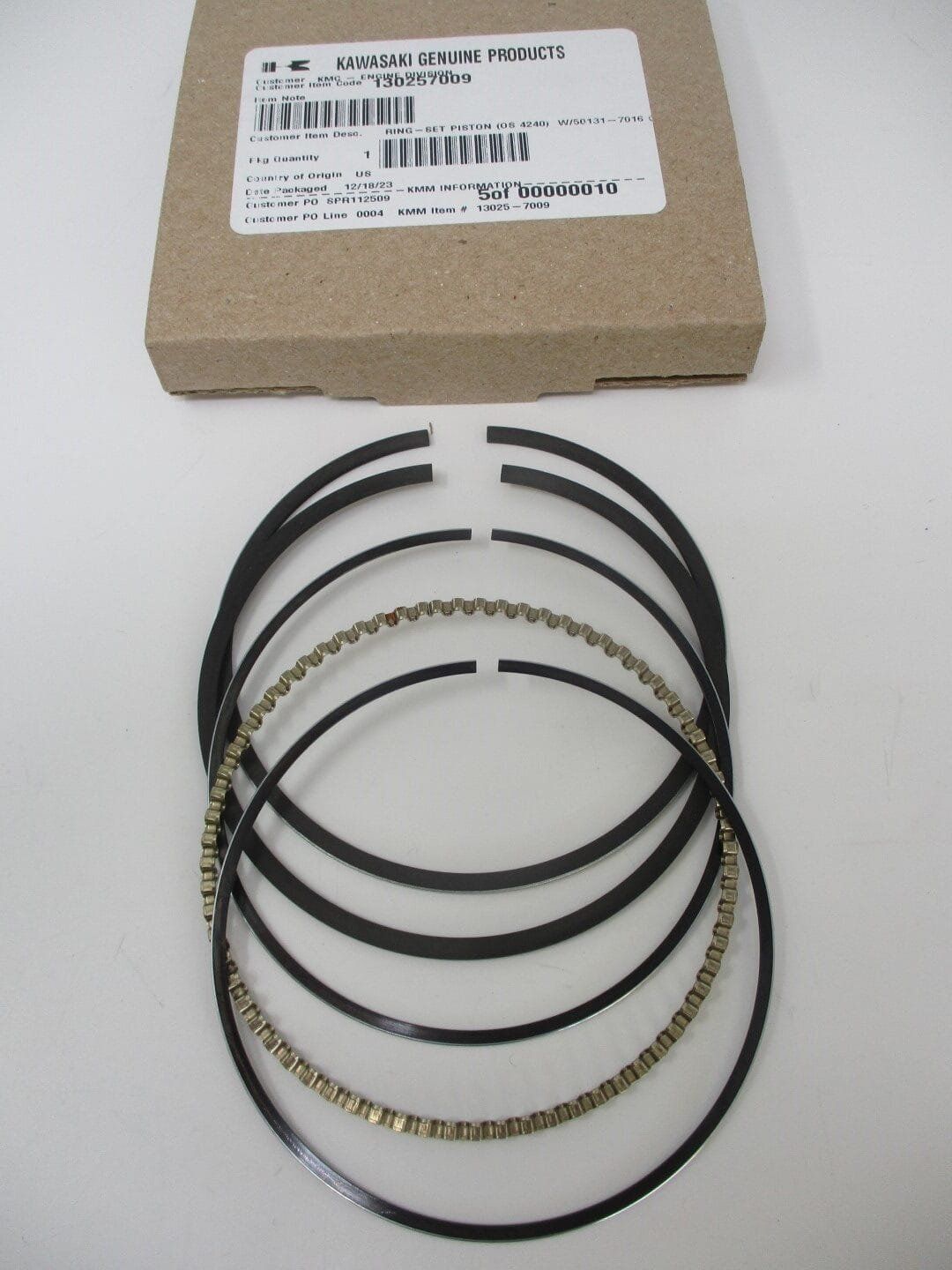 Genuine Kawasaki 13025-7009 Piston Rings 0.50 OS Oversize FR651V FR691V FR730V