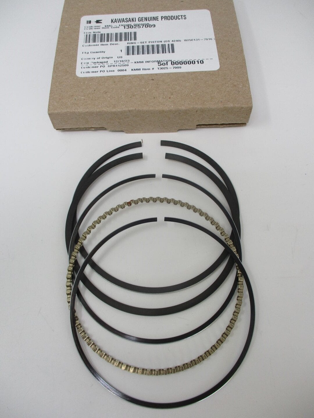 Genuine Kawasaki 13025-7009 Piston Rings 0.50 OS Oversize FR651V FR691V FR730V