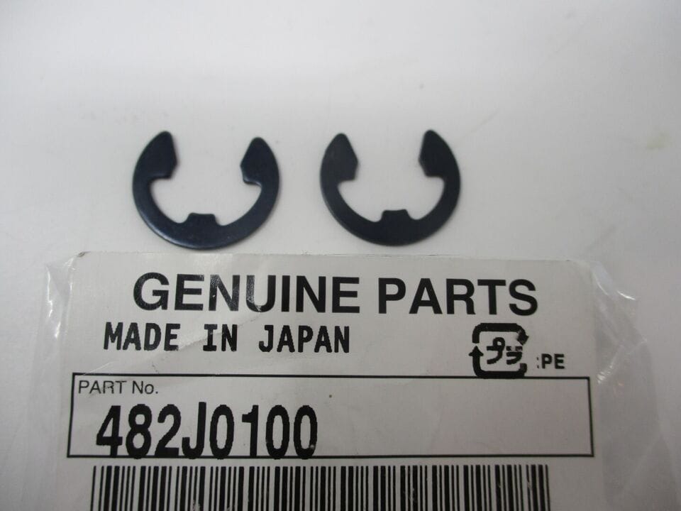 2 Genuine Kawasaki 482J0100 Rocker Pin Circle E Clip 10mm FE290D FE350D