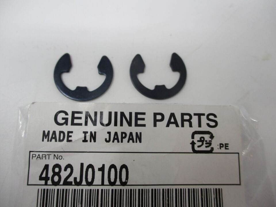 2 Genuine Kawasaki 482J0100 Rocker Pin Circle E Clip 10mm FE290D FE350D