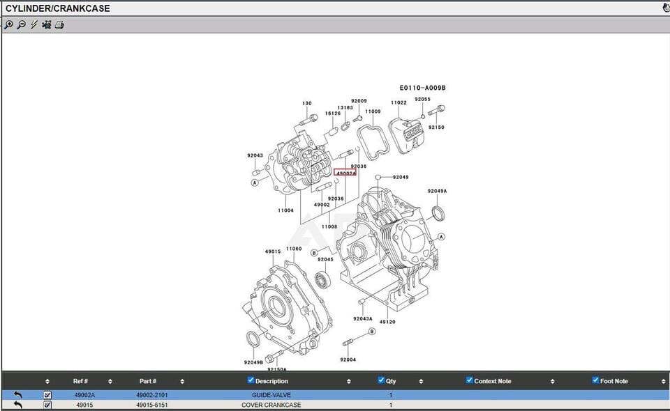 Genuine Kawasaki 49002-2101 Valve Guide FC290V FE290D FE350D FE400D 49002-2075 - Image 5