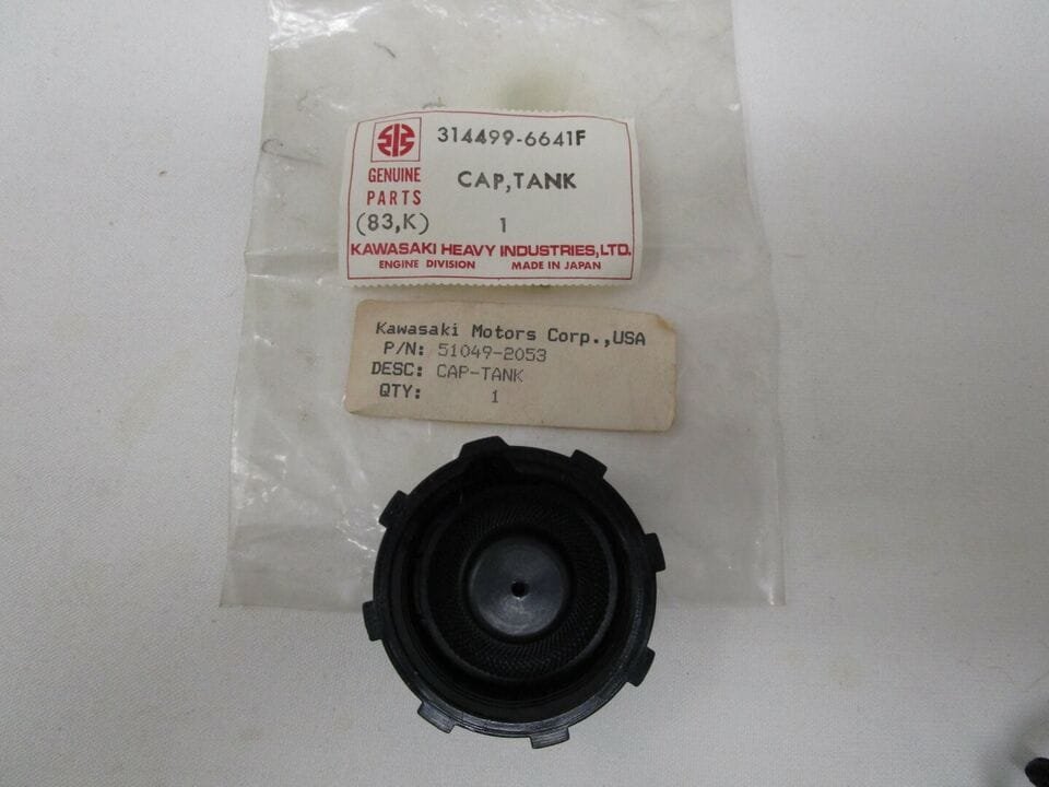 Genuine Kawasaki 51049-2053 Gas Cap Lawnmower 314499-6641F