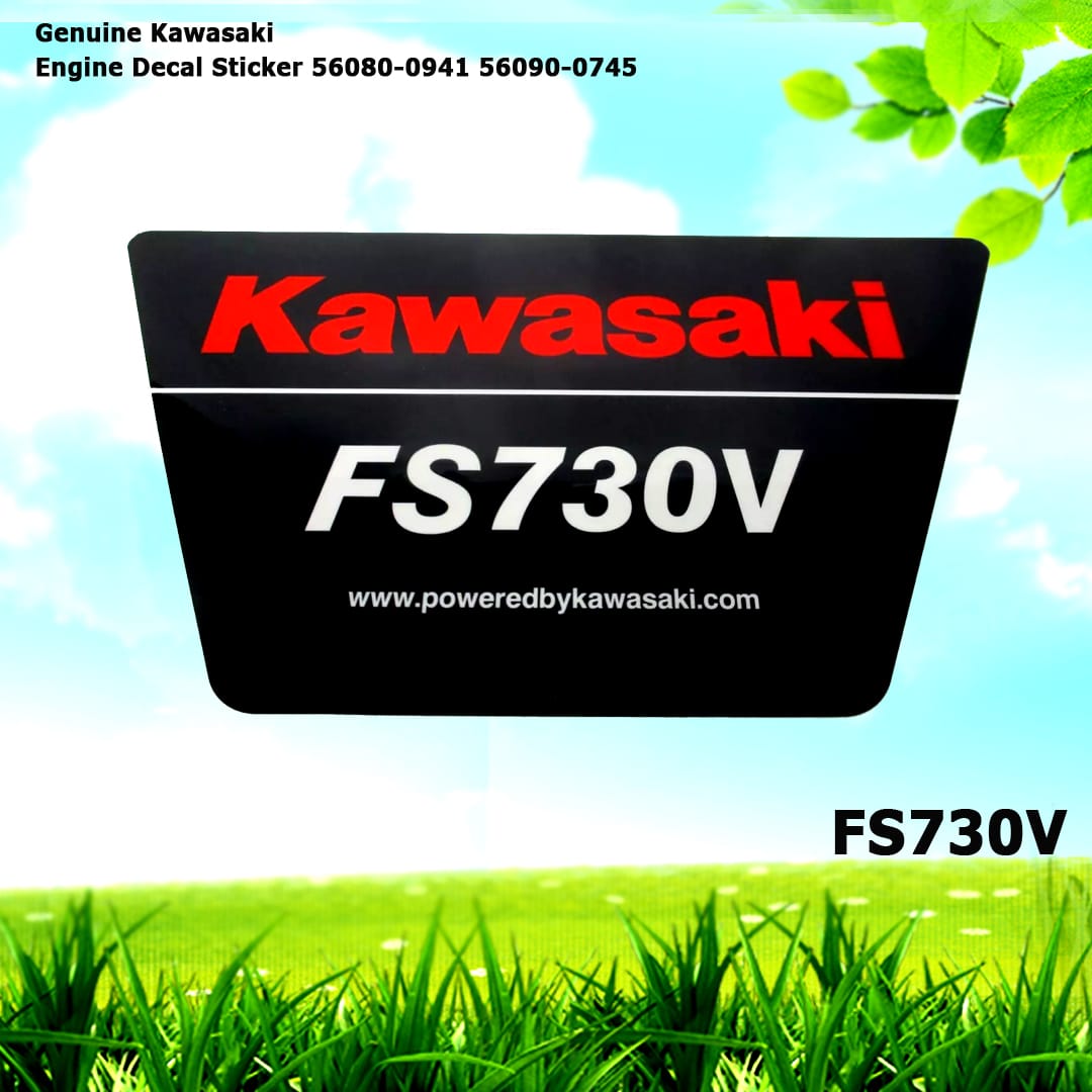 Genuine Kawasaki FS730V Engine Decal Sticker 56080-0941 56090-0745