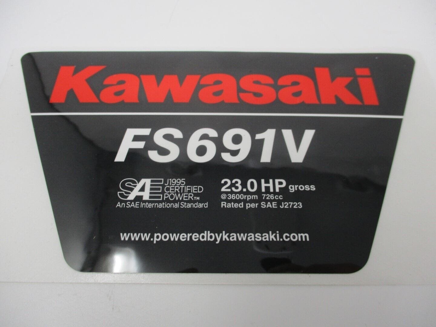 Genuine Kawasaki FS691V Engine Decal Sticker 56080-0921 56090-0746 - Image 2