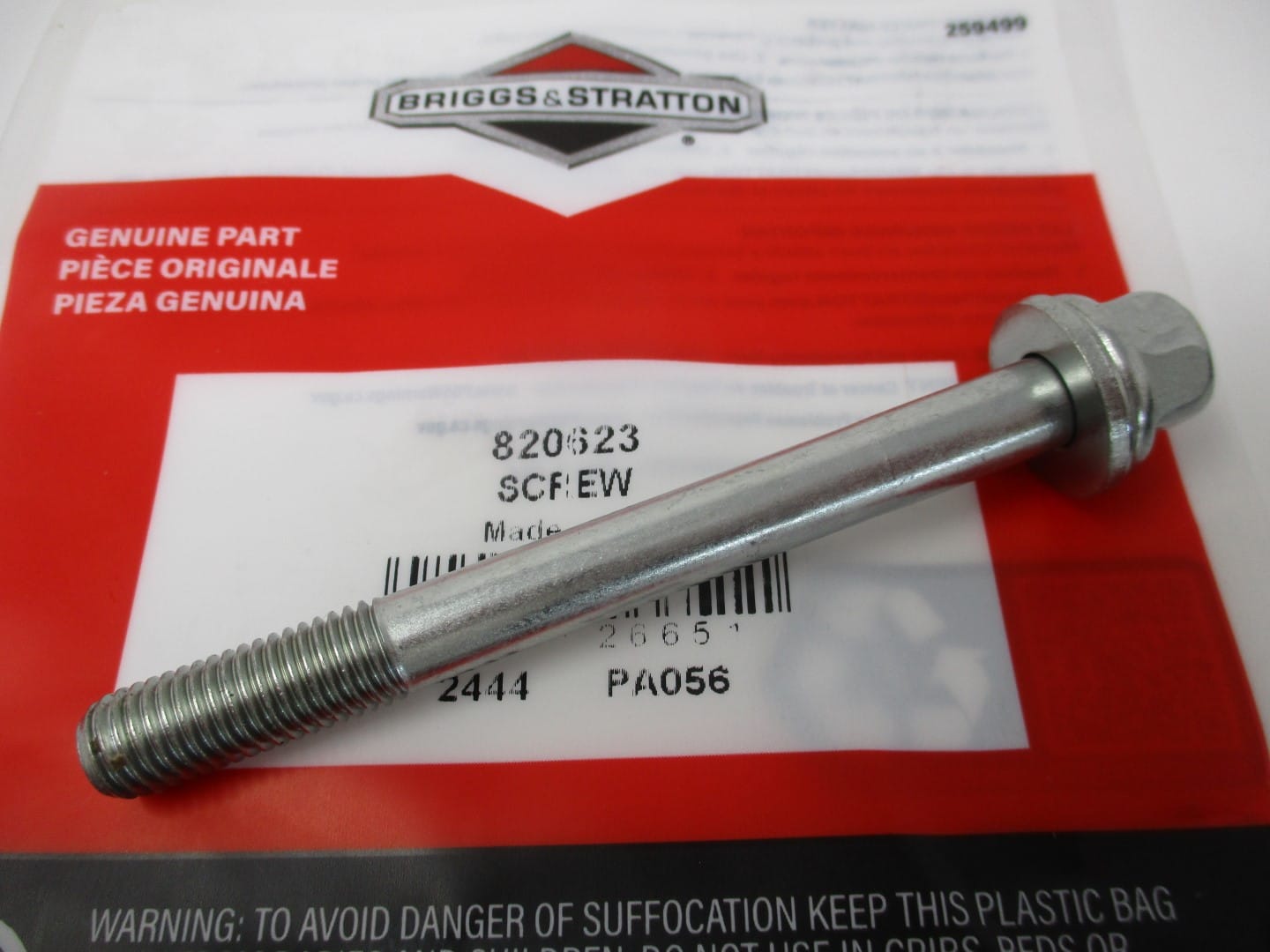 Genuine Briggs & Stratton 820623 9mm Head Bolts Toro Daihatsu DM950D DM850D - Image 5