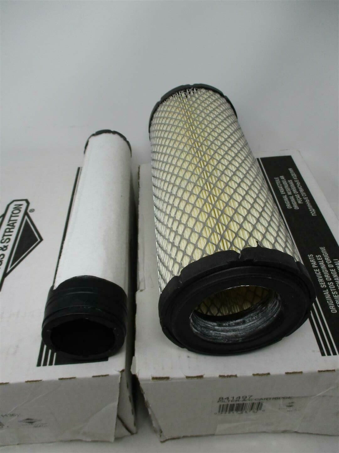 Genuine Briggs & Stratton 841497 & 821136 Canister 25 083 01-S & Air Filter 25 083 04-S - Image 2