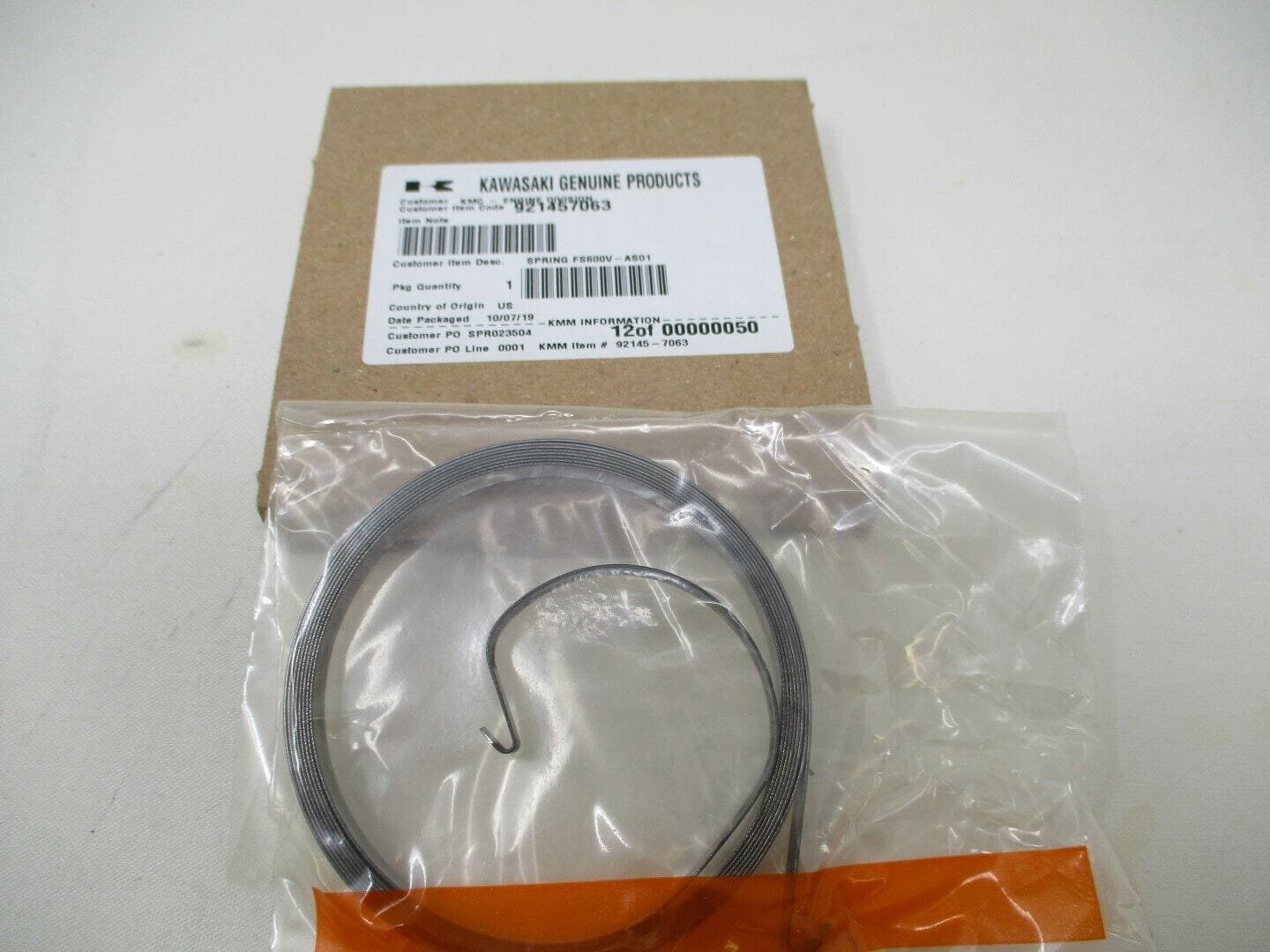 Genuine Kawasaki 92145-7063 Recoil Spring FS481V FS541V FS600V FX481V FX541V - Image 5