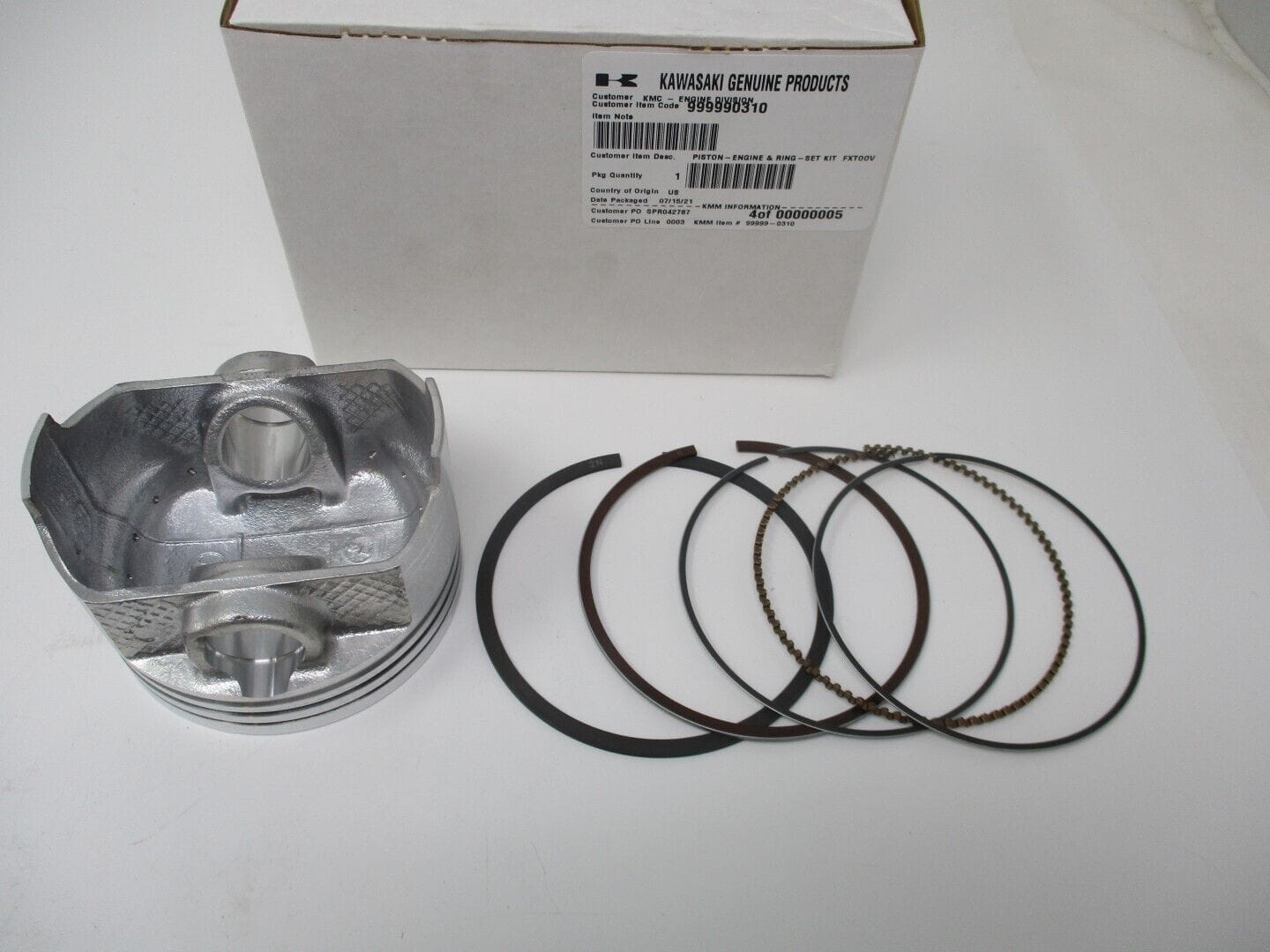 Genuine Kawasaki 99999-0310 Piston & Rings FX921V FXT00V 13001-7021 13008-7004