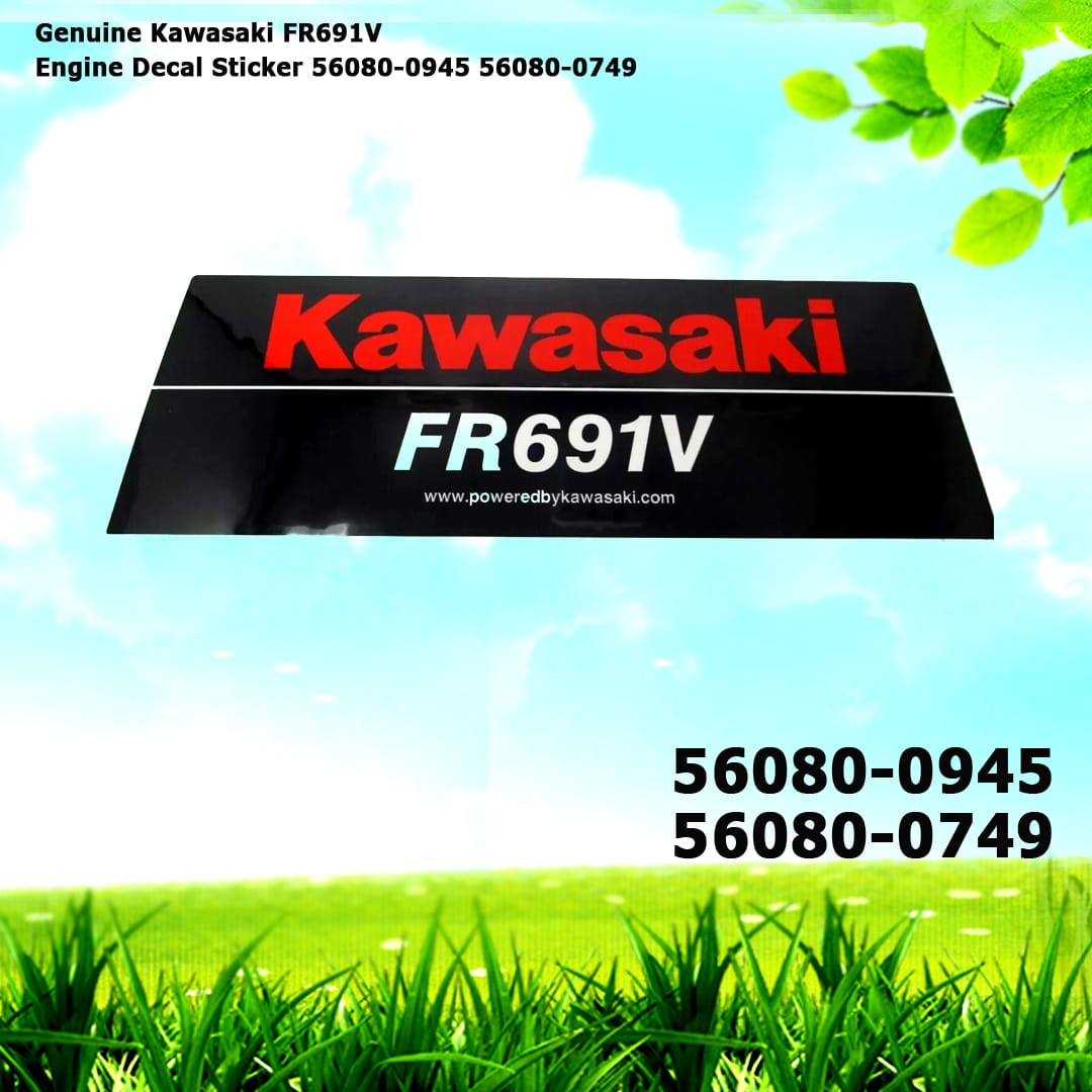 Genuine Kawasaki FR691V Engine Decal Sticker 56080-0945 56080-0749