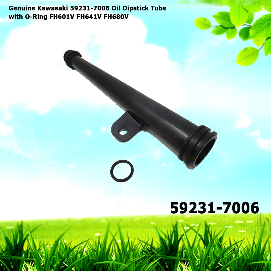 Genuine Kawasaki 59231-7006 Oil Dipstick Tube w/ O-Ring FH601V FH641V FH680V