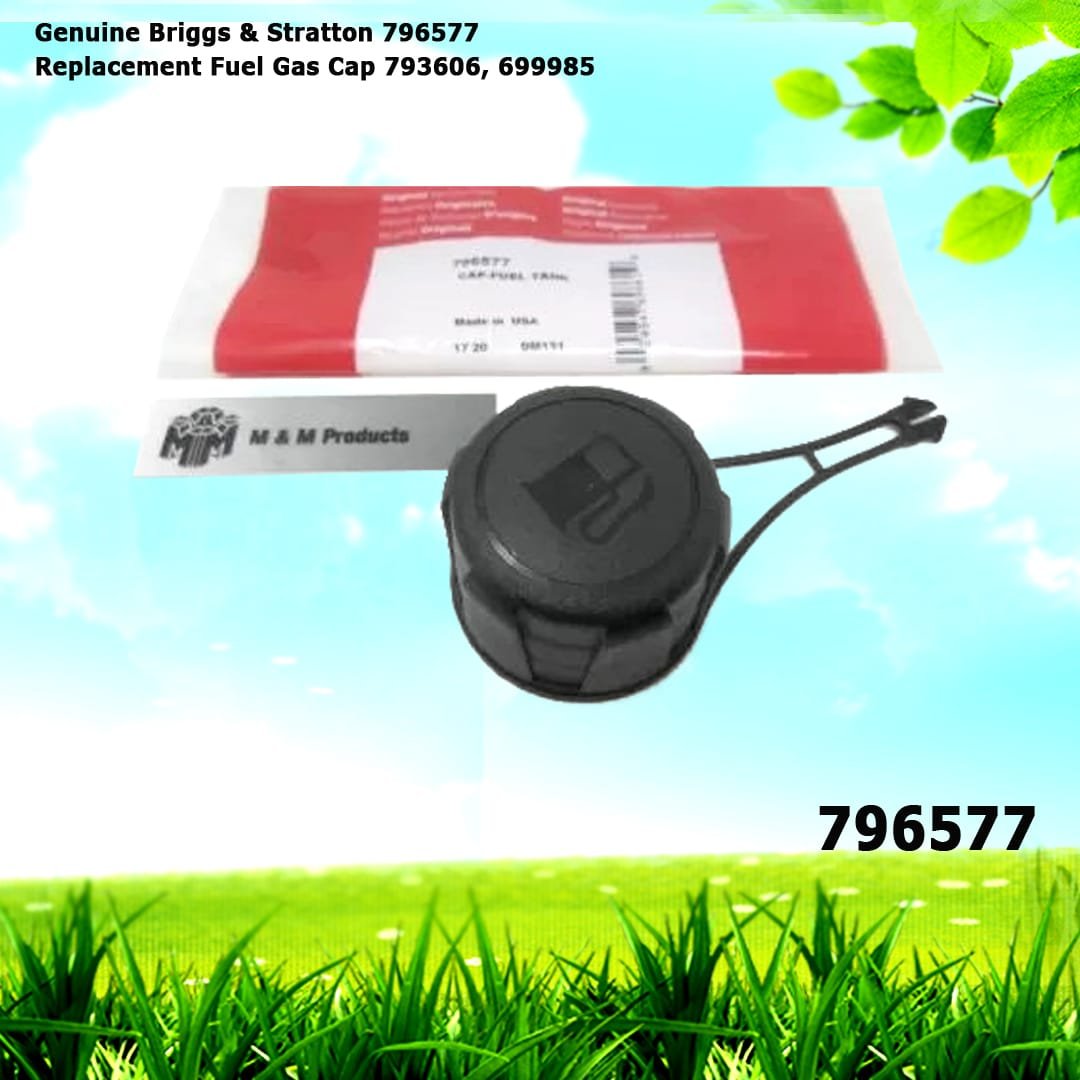 Genuine Briggs & Stratton 796577 Replacement Fuel Gas Cap 793606, 699985