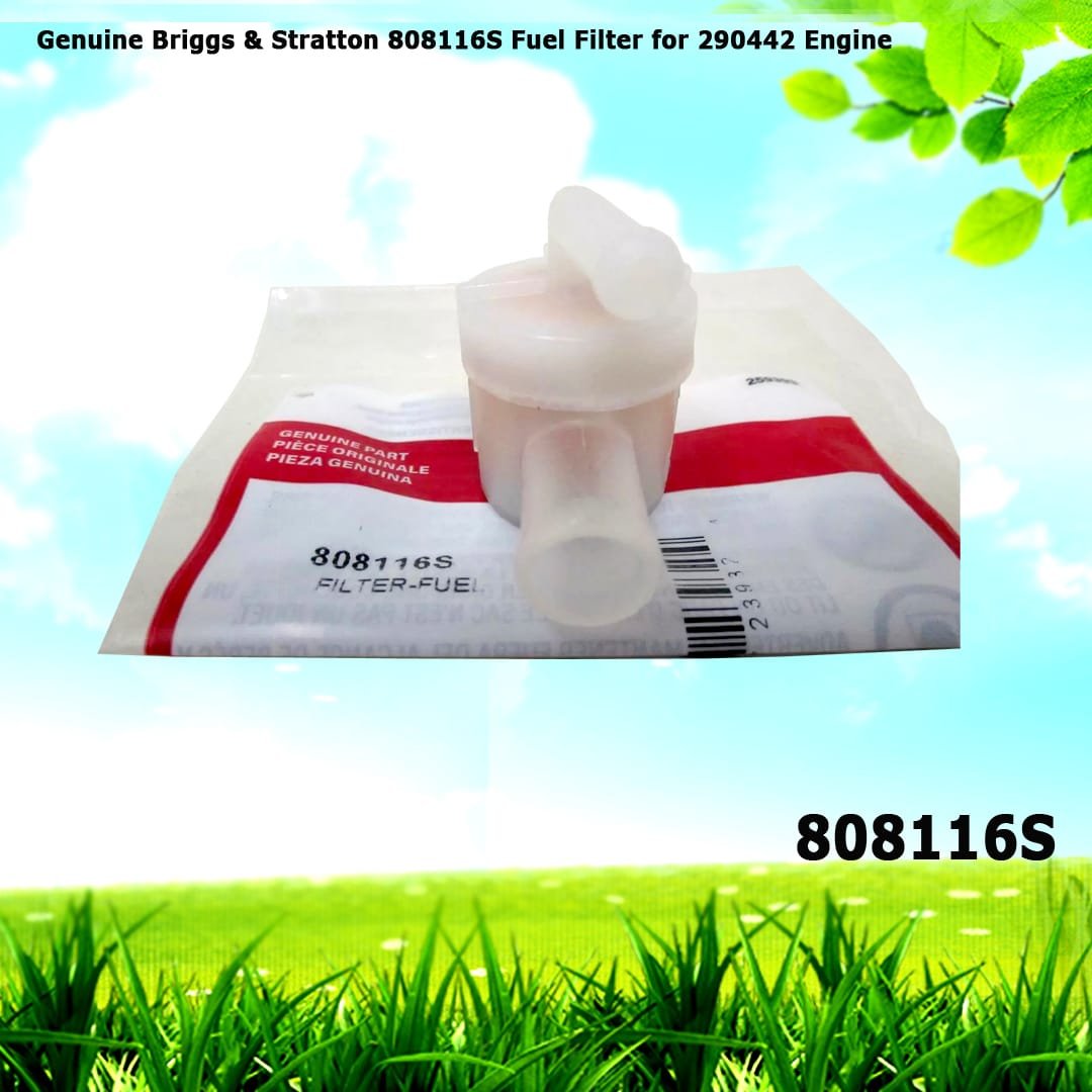 Genuine Briggs & Stratton 808116S Fuel Filter for 290442 Engine