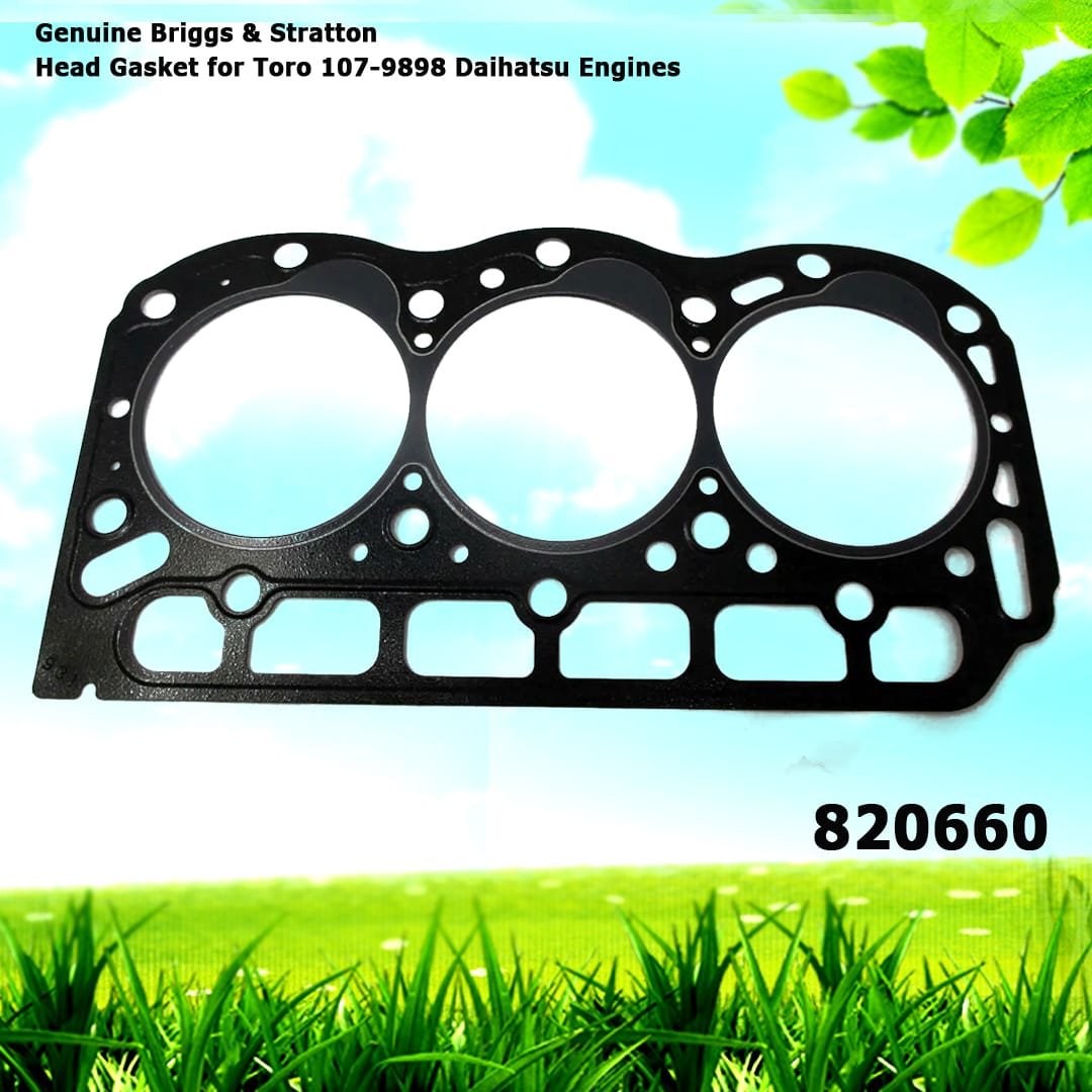 Genuine Briggs & Stratton 820660 Head Gasket for Toro 107-9898 Daihatsu Engines