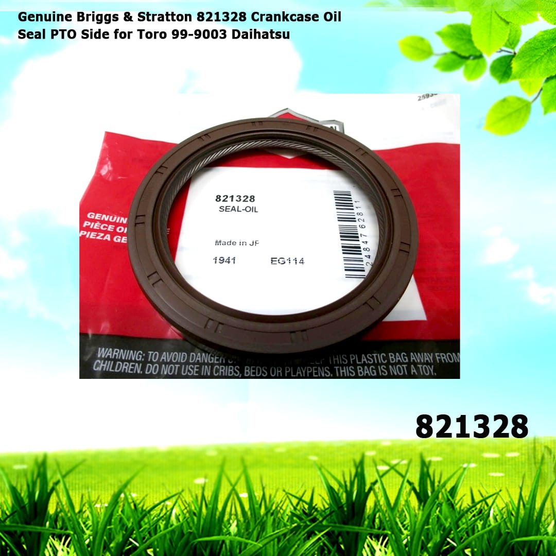 Genuine Briggs & Stratton 821328 Crankcase Oil Seal PTO Side for Toro 99-9003 Daihatsu