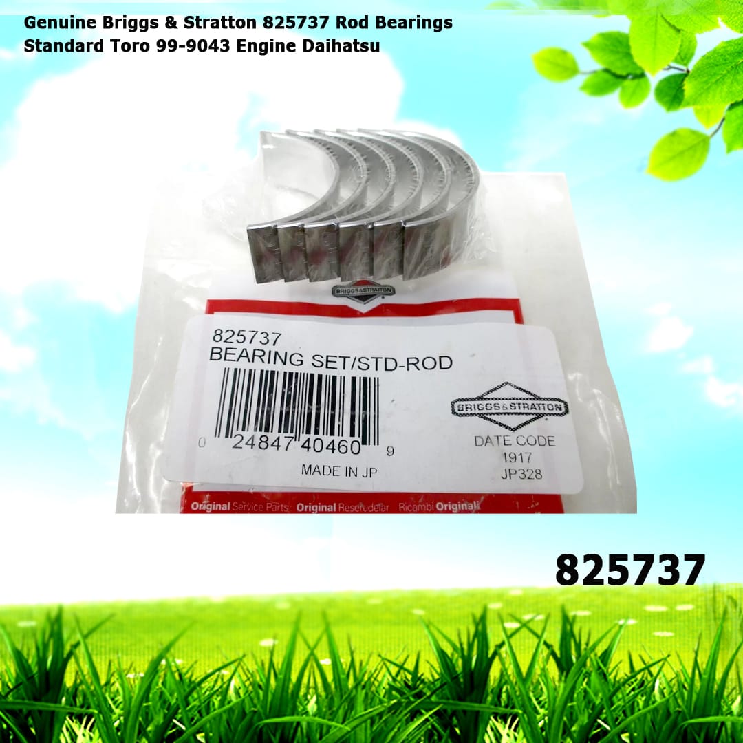 Genuine Briggs & Stratton 825737 Rod Bearings Standard Toro 99-9043 Engine Daihatsu
