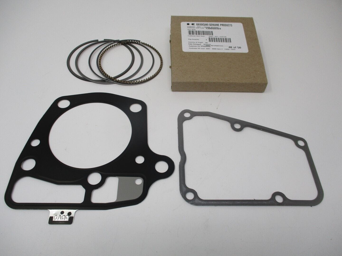 Genuine Kawasaki Rings 13008-0569 Head Gasket 11004-0762 Rocker Cover 11061-1285 - Image 2