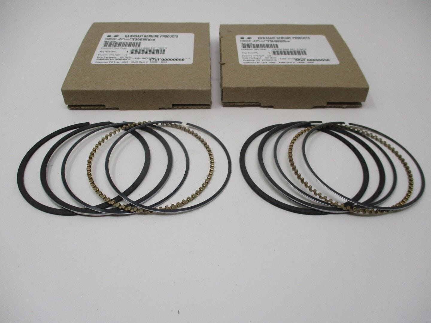 2 Genuine Kawasaki 13008-6058 Piston Rings Standard FH601V FH641V FH661V - Image 3