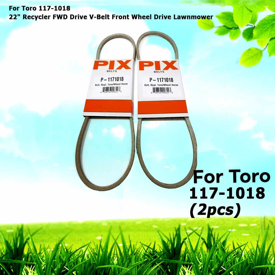 2 For Toro 117-1018 22" Recycler FWD Drive V-Belt Front Wheel Drive Lawnmower