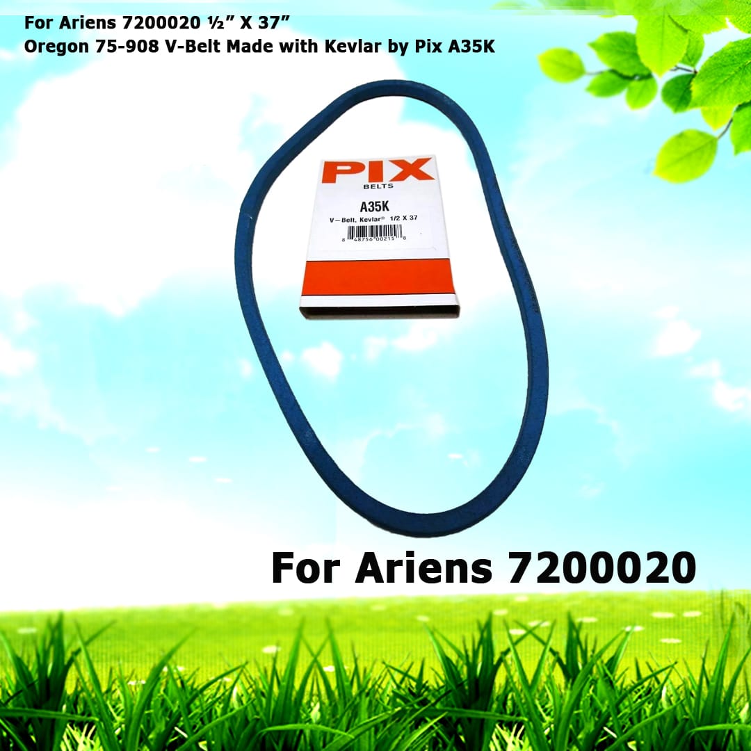 For Ariens 7200020 Oregon 75-908 ½” X 37” V-Belt Made with Kevlar