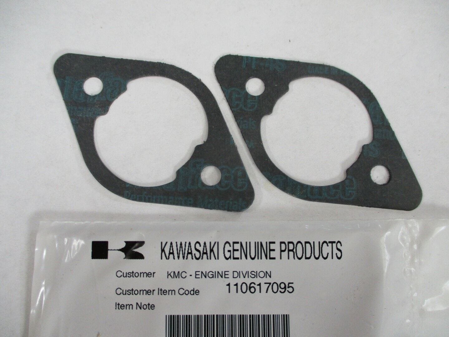 2 Genuine Kawasaki 11061-7095 Air Cleaner Gasket FR541V, FR600V, FS481V