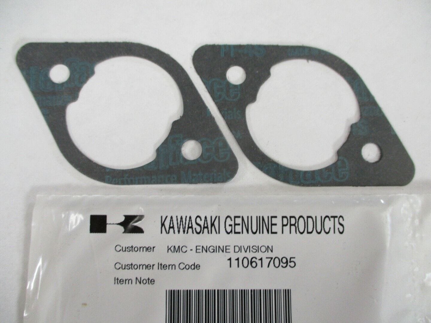 2 Genuine Kawasaki 11061-7095 Air Cleaner Gasket FR541V, FR600V, FS481V - Image 2