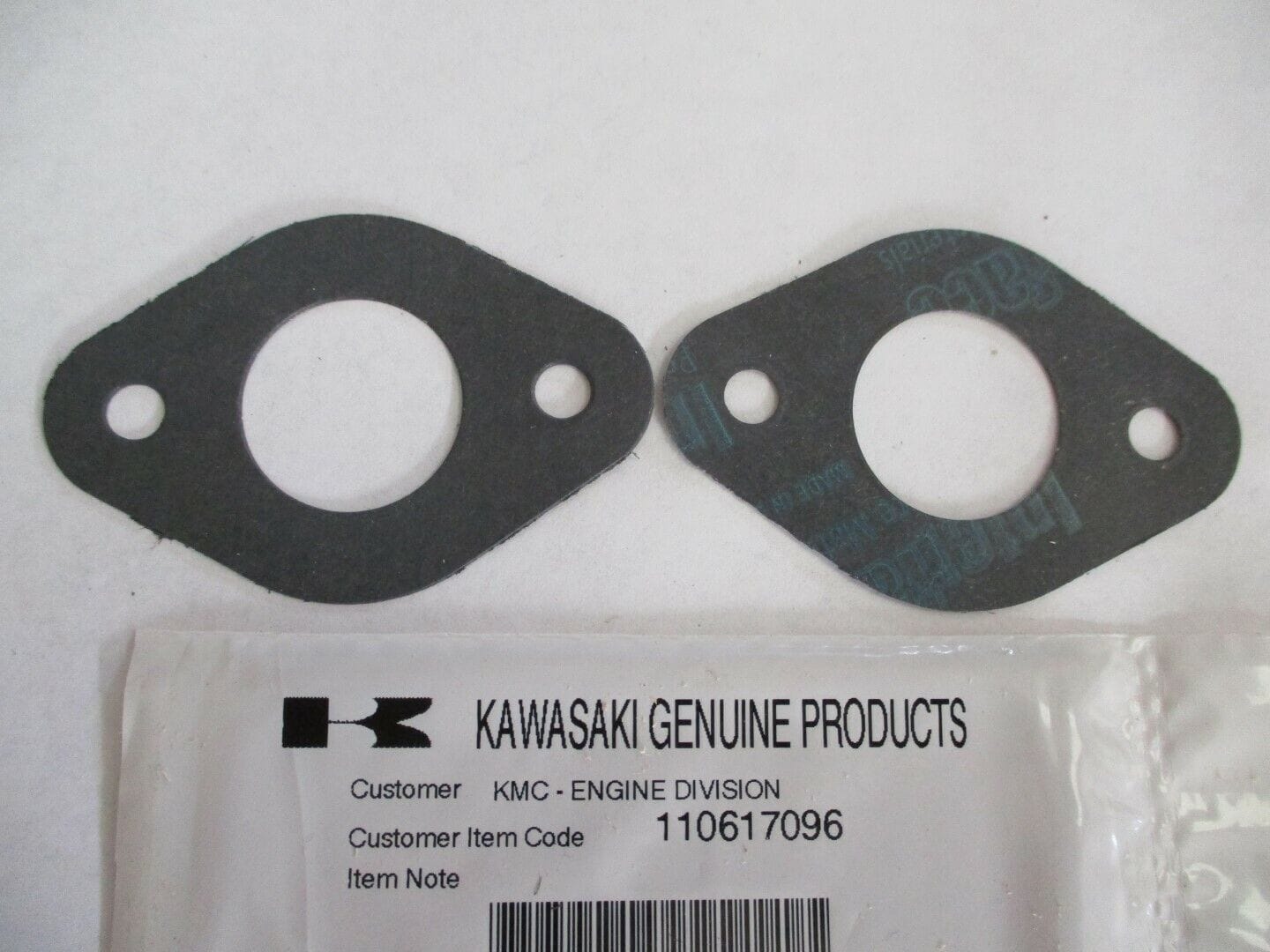 2 Genuine Kawasaki 11061-7096 Carburetor Insulator Gasket FS481V FS541V - Image 4