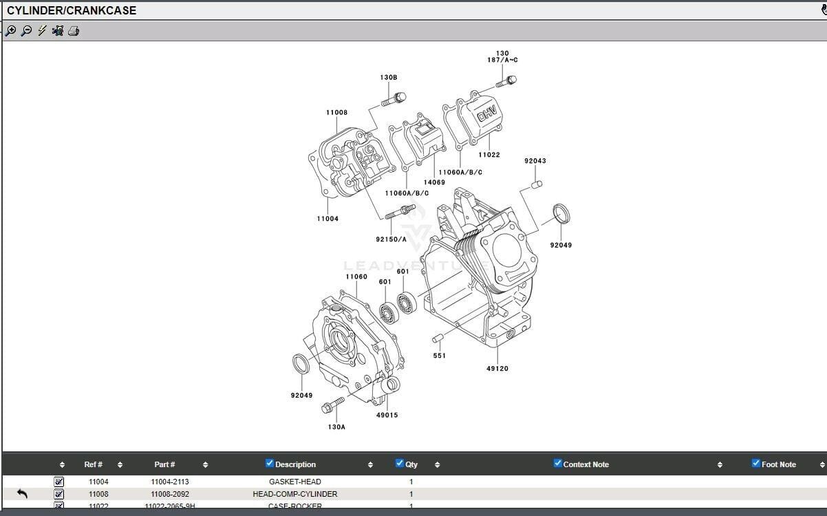 2 Genuine Kawasaki 92049-2001 Crankcase Oil Seals FE120D FG150D FG150G FE150R - Image 5