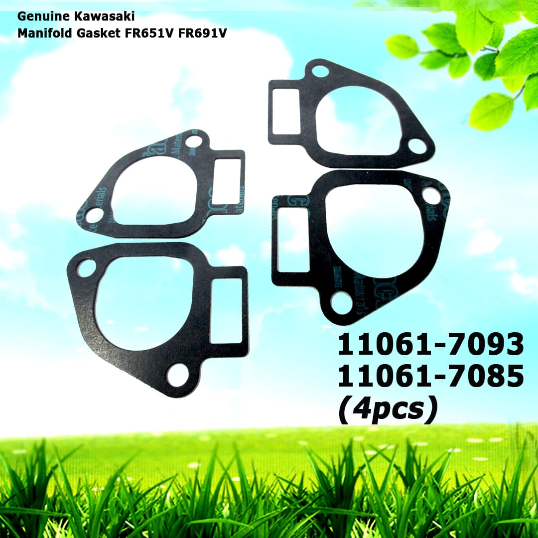 4 Genuine Kawasaki 11061-7093 Manifold Carburetor Gasket FR651V, FR691V