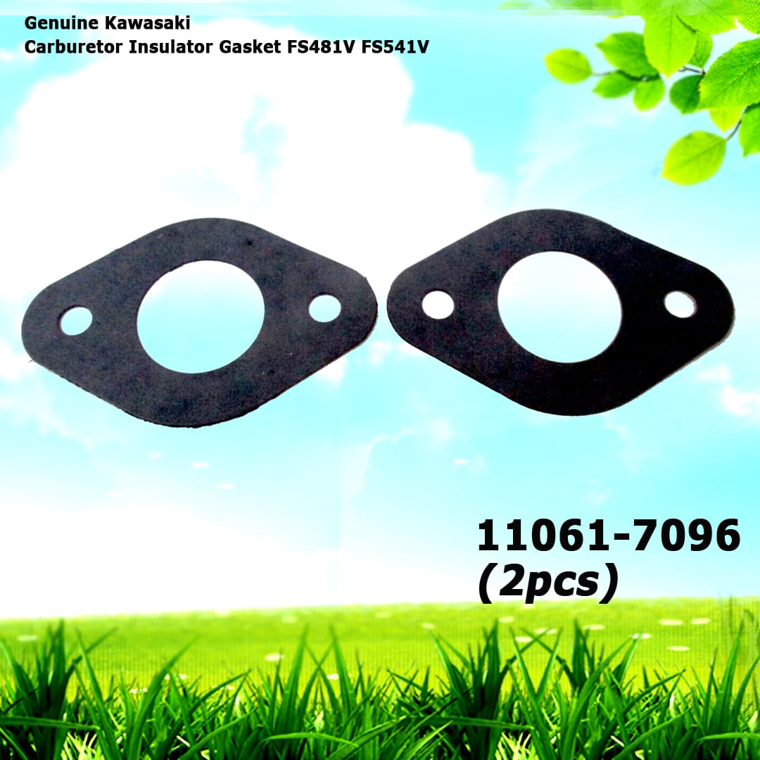 2 Genuine Kawasaki 11061-7096 Carburetor Insulator Gasket FS481V FS541V