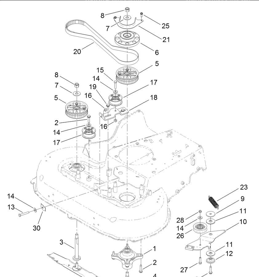 OEM Pix For Toro 121-5765 120-3335 120-9470 Belt TimeMaster TurfMaster 30" Mower - Image 5