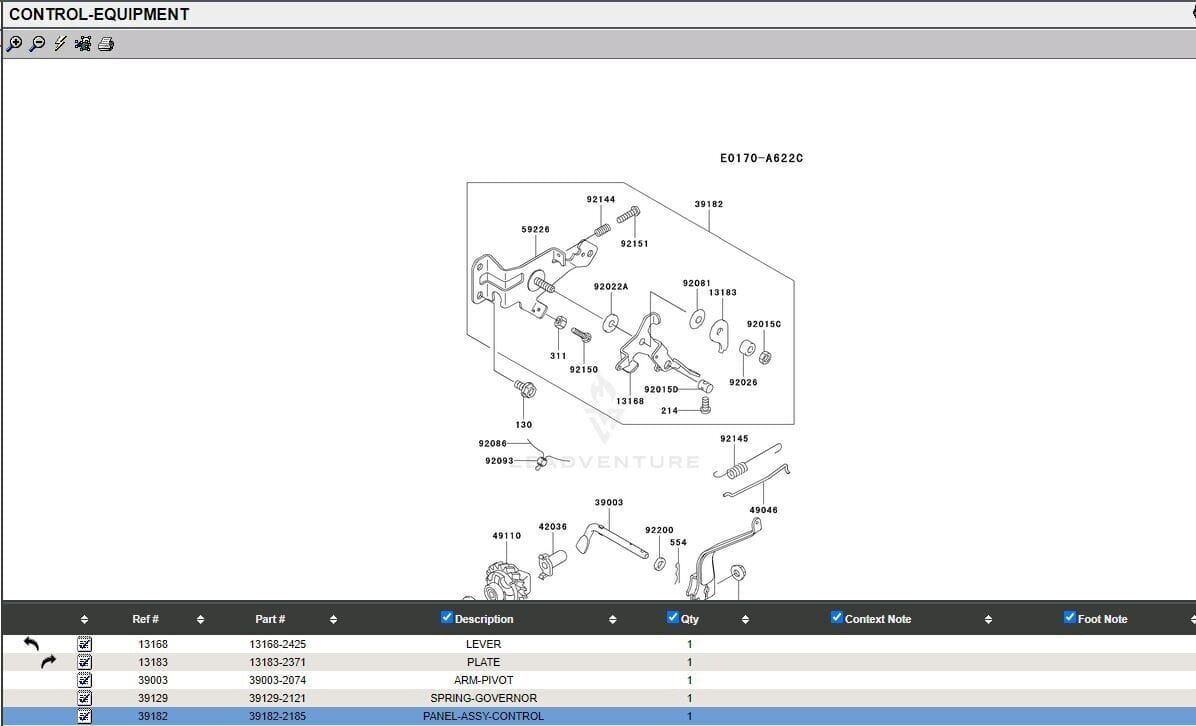 Genuine Kawasaki 39182-2185 39182 Throttle Control Plate Toro 1000 Flex 21 Mower - Image 6