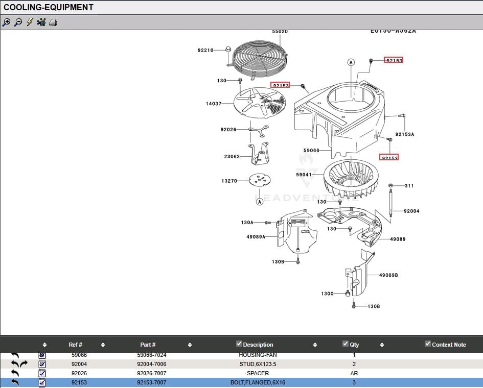3 Genuine Kawasaki 92153-7007 Shroud Shoulder Bolt 6X16 92026-7001 Engine Cover - Image 5