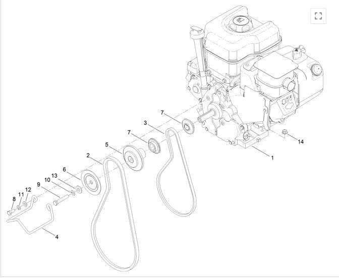 2 For Toro 120-3893 Snow Thrower Engine V-Belt Power Max - Image 3