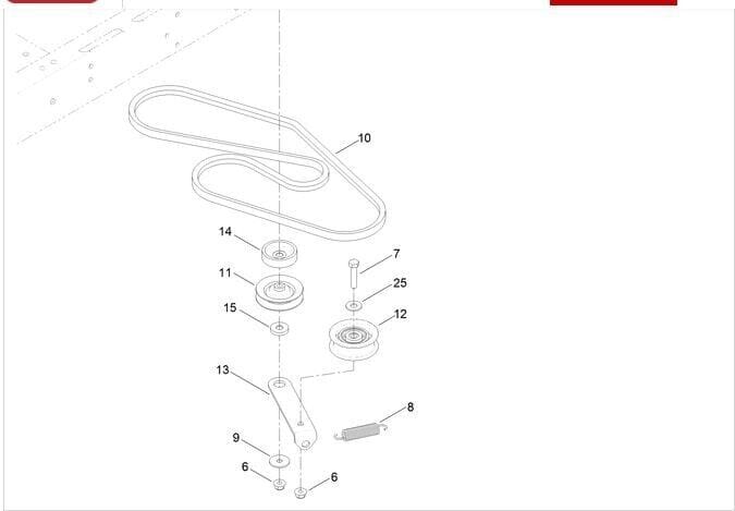 For Toro 130-6975 Traction V-Belt 4200 Time Cutter 74650 74655 in a Pix P-1306975 - Image 4