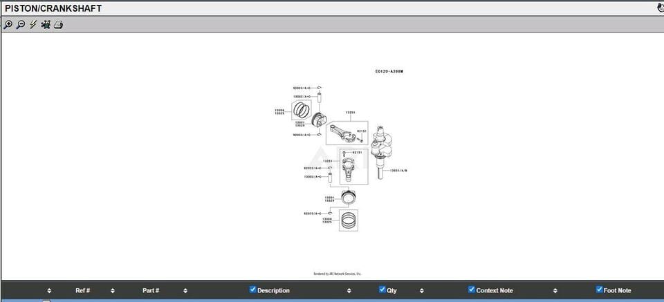 Genuine Kawasaki 13001-6004 13001-7027 Piston 13008-0569 Rings STD FR651V FR691V - Image 5