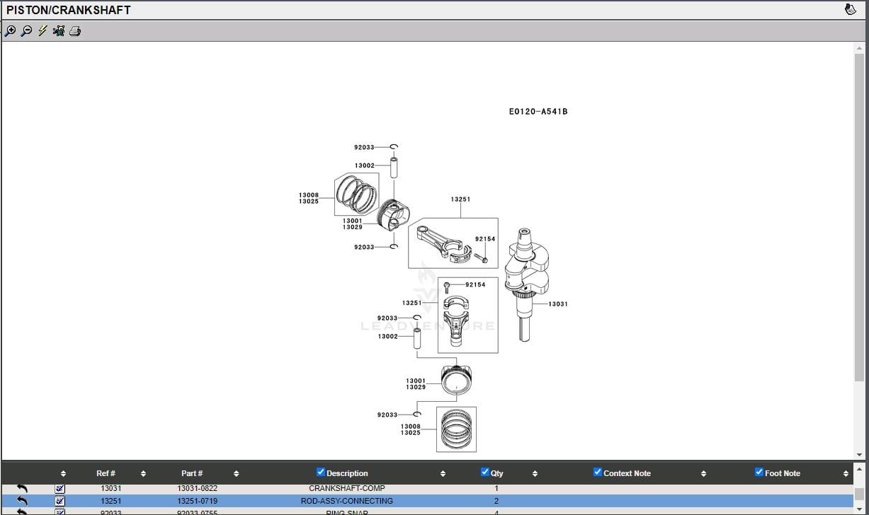 Genuine Kawasaki 13251-0719 13251-7025 Connecting Rod FR651V FR691V FR730V - Image 6