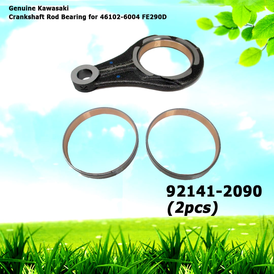 2 Pcs Genuine Kawasaki 92141-2090 Crankshaft Rod Bearing for 46102-6004 FE290D