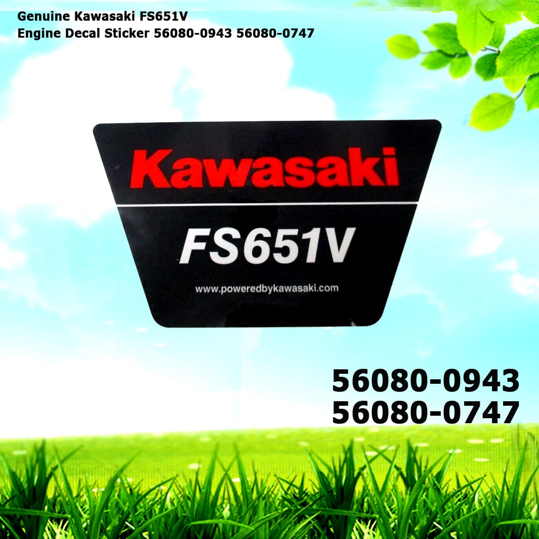 Genuine Kawasaki FS481V Engine Decal Sticker 56080-0949 - M&M Products