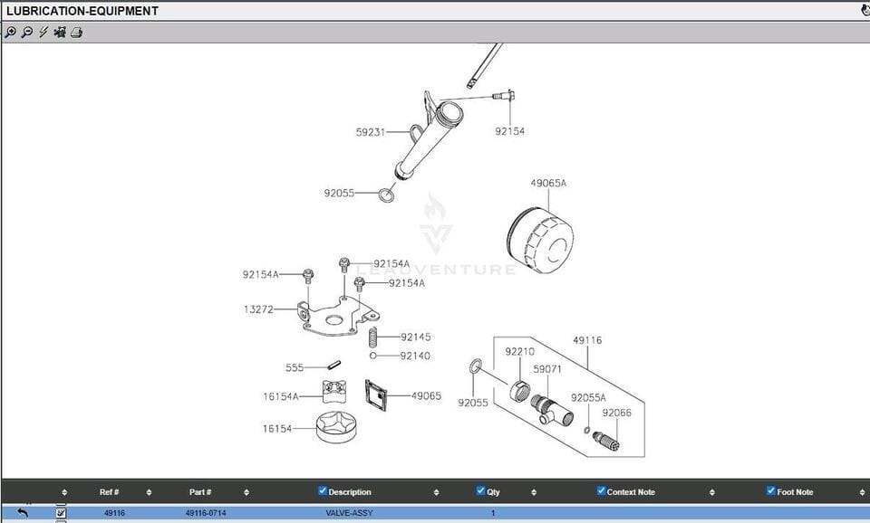 Genuine Kawasaki 49116-0714 Oil Drain Valve w/ 92055-0892 O-Ring FS541V FS730V - Image 7