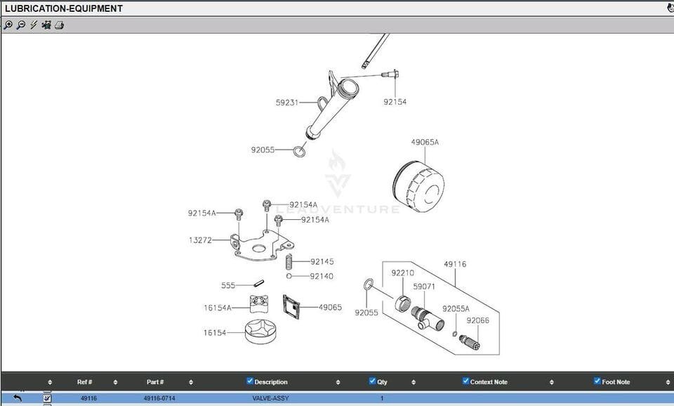 Genuine Kawasaki 49116-0714 Oil Drain Valve w/ 92055-0892 O-Ring FS541V FS730V - Image 7