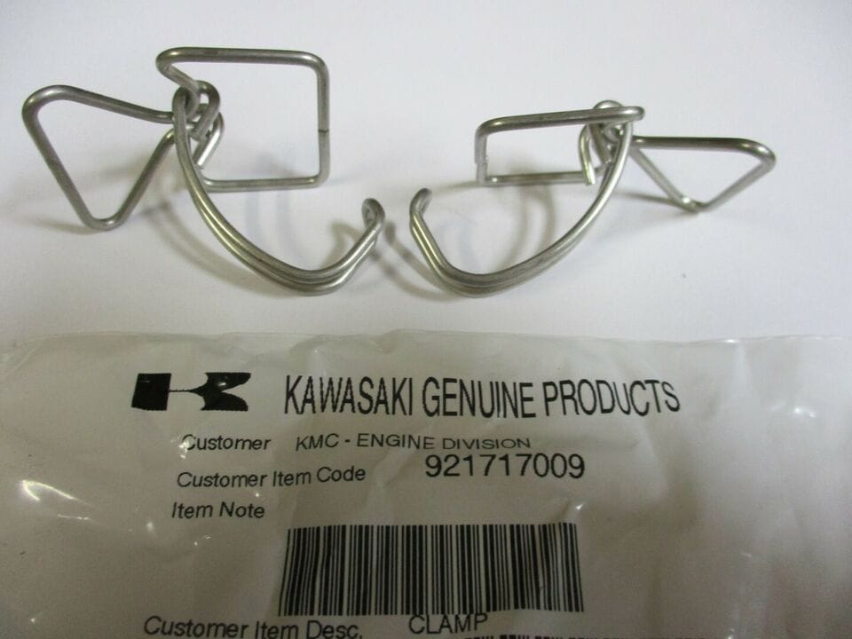 2 Packs Genuine Kawasaki 92171-7009 Air Filter Clamp Clip Canister - Image 3