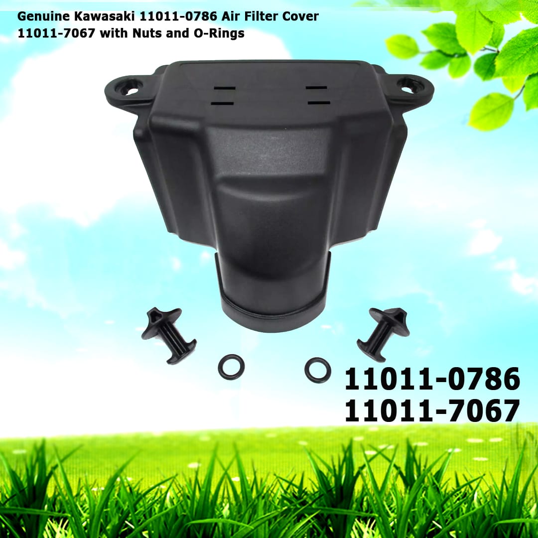 Genuine Kawasaki 11011-0786 Air Filter Cover 11011-7067 11011-0774 w/ Nuts and O-Rings
