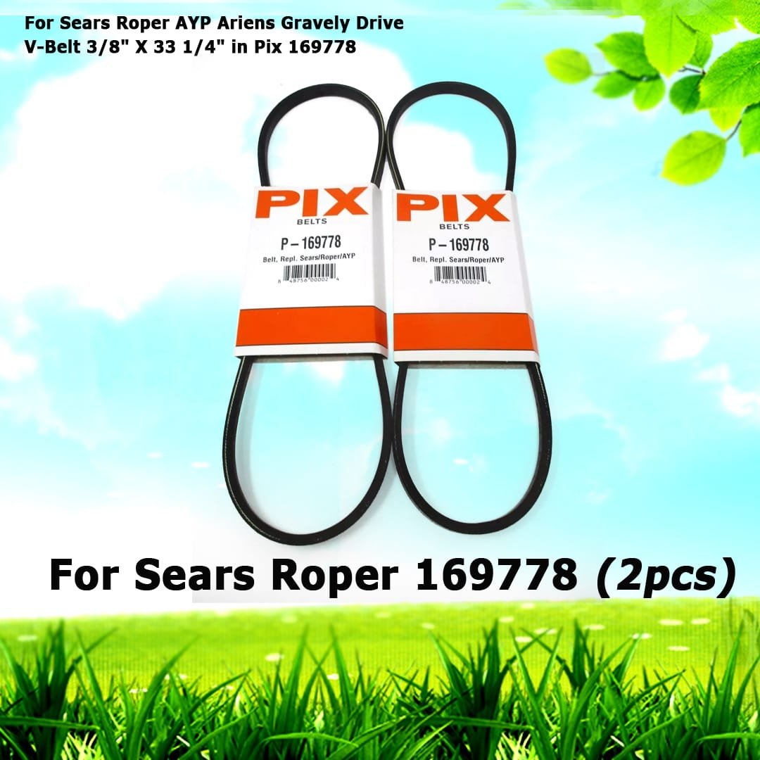 2 For Sears Roper AYP 169778 Oregon 15-223 LawnMaster V-Belt