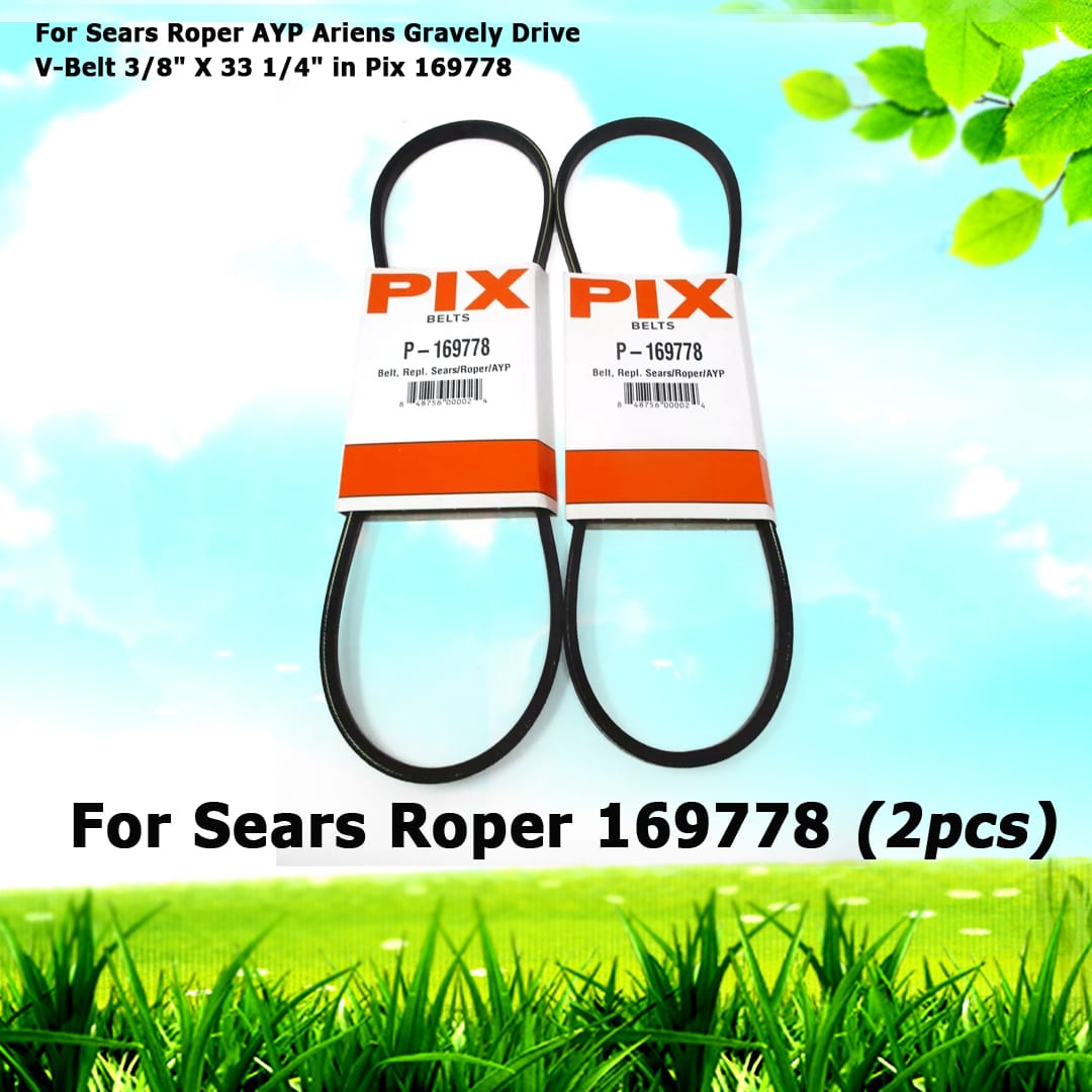 2 For Sears Roper AYP 169778 Oregon 15-223 LawnMaster V-Belt