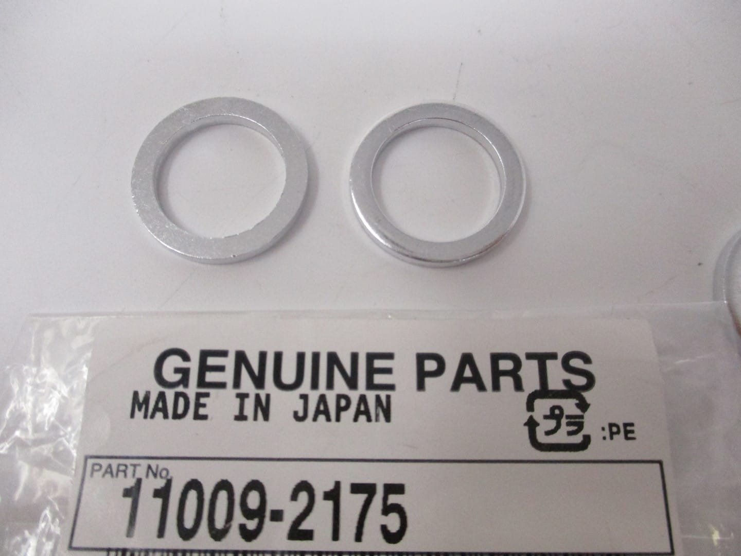 2 Genuine Kawasaki 11009-2175 Gasket Oil Drain Plug Seat FE290D FE350D FE400D